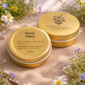 Wildflowers Nearly Naked Moisturizer Balm - Gold